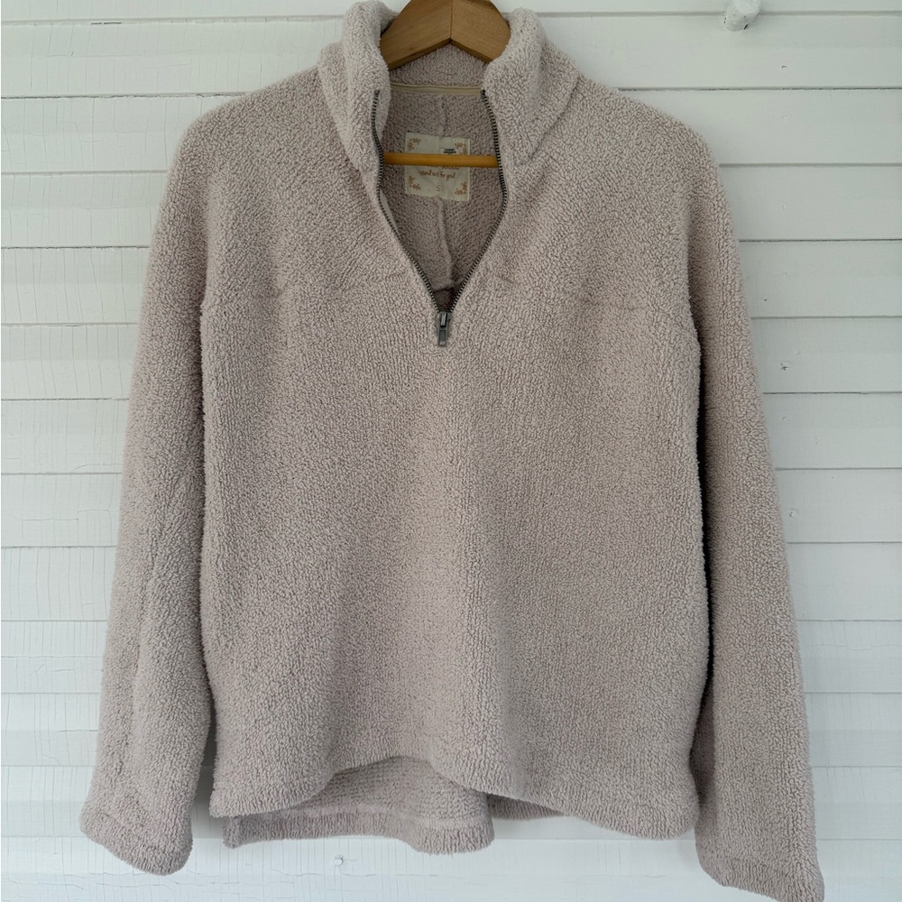 Altar'd State Women's Half-Zip Sweater - Soft Cream